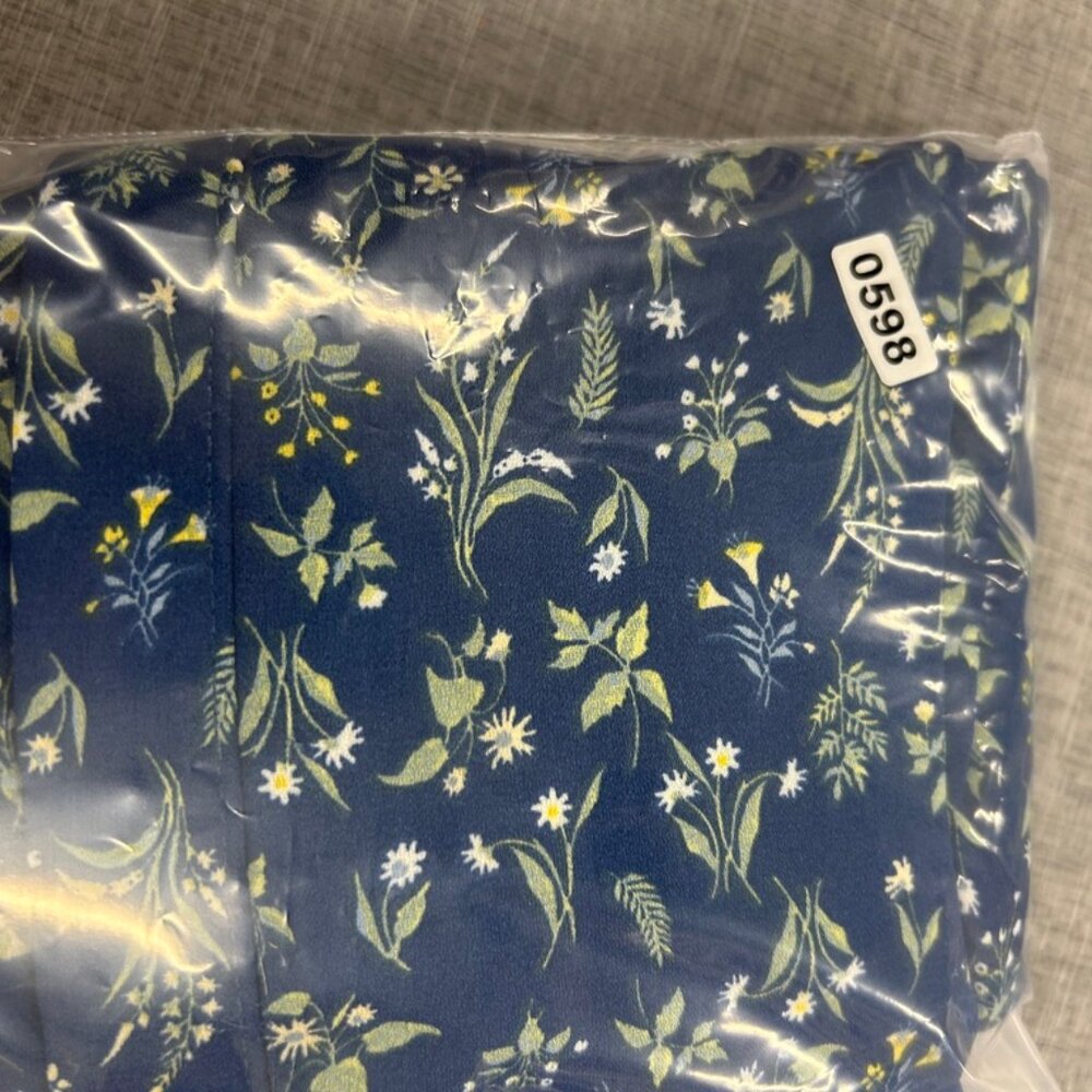 Jachs Girlfriend Blue Floral Boho‎ Peasant Top Medium - Picture 14 of 14